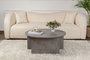 Nordure Moira Mesa de Café Redonda Gris Concreto Ø90 x 41 cm